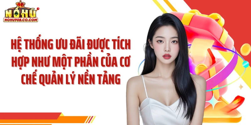 Hệ thống ưu đãi được tích hợp như một phần của cơ chế quản lý nền tảng
